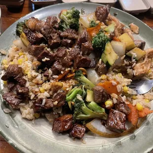 Steak and chicken combo