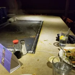 a plate of food on a table