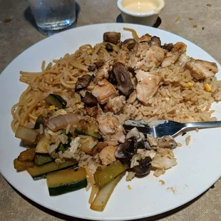 Rice, chicken and more veggies