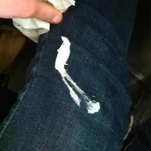 Chewing gum! Do not cross your ladies at this place, the bottoms of the tables are covered!