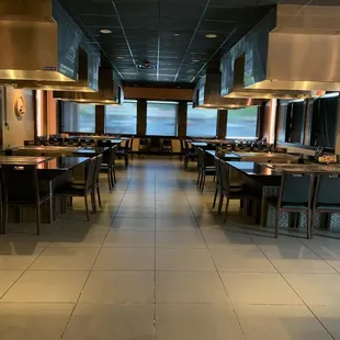 the dining area of a restaurant