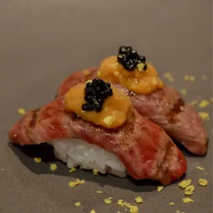 wagyu with caviar / food insta @yelpfinds