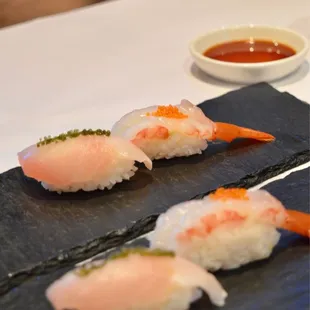 ebi omakase dish