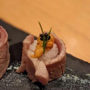 Omakase toro uni caviar