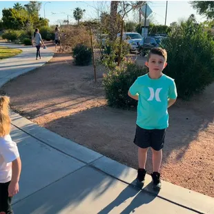 Next to street parking