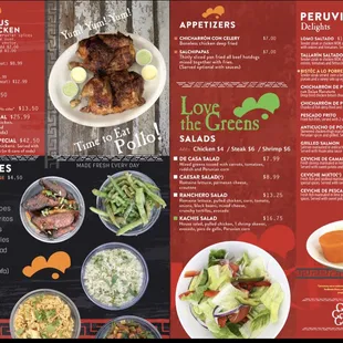 Kachis Chicken Menu