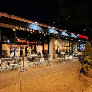 outside at night