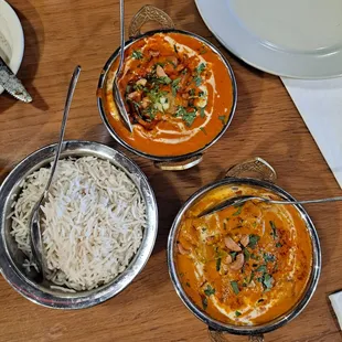 Butter chicken and Tikka Masala