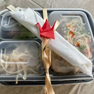 Beautiful wrapped boxes for our rehearsal dinner/ Chinese tea  ceremony.