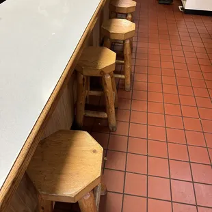 Bar seating....