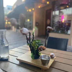 Thai Donuts with condensed milk