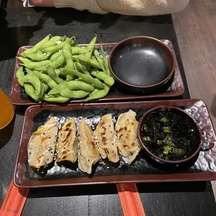 Edamame  Pork Gyozas