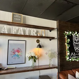 the interior of the restaurant
