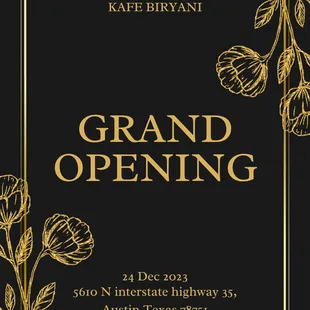 the grand opening