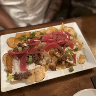 Braised Short Rib &amp; Beer Cheese &apos; Nachos &apos;