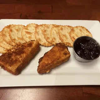 Almond Crusted Fried Brie