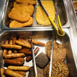 a variety of food items