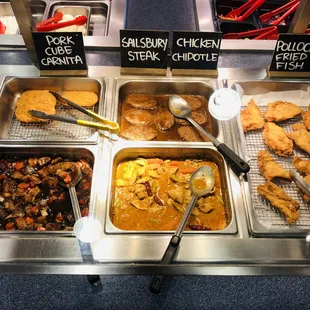 interior, chicken wings and fried chicken