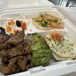 Traditional Lebanese Breakfast (you can get breakfast all day here)