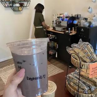 Iced Ube Latte