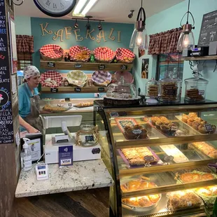 Baked goods selection