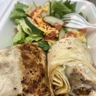 Salmon Philly Side salad