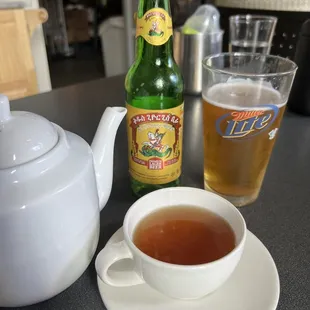 Ethiopian tea and beer