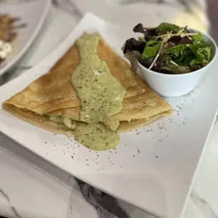 Chicken Pesto Crepe