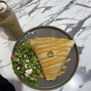 Blazing Chicken Crepes