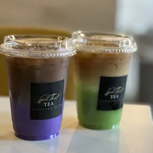 2022.05.24 Ube Latte and Dirty PANDAN Horchata - limited time AAPI month Specials