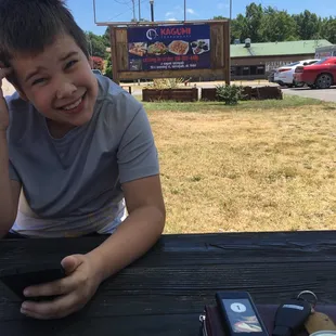 Me and my brother are about to eat some AWESOME food!!!