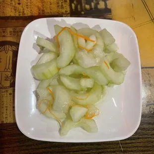 K16. Cucumber Salad 10/10 ! So good