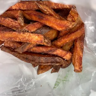 Extra crispy fries or burnt?