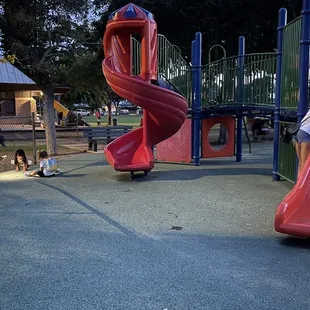 Still a lot of activity even after sunset.