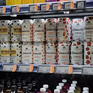 Nice selection of kombucha