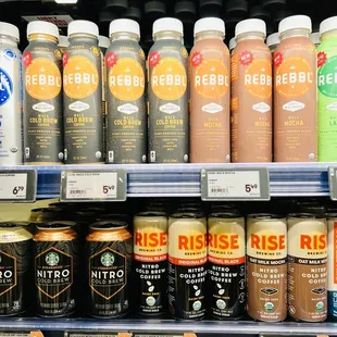 They have a wide selection of ready to drink coffee