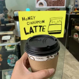 Honey cinnamon latte