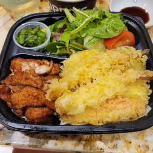 a meal in a plastic container