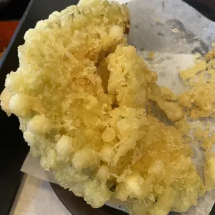 Pumpkin tempura was huge!