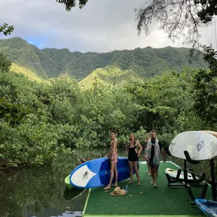 Paddle boarding