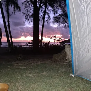 Sunrise from our tent