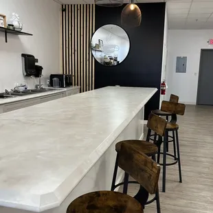 a view of a modern kitchen