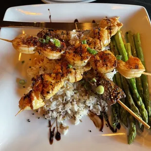 Asian Kabob Dinner Special