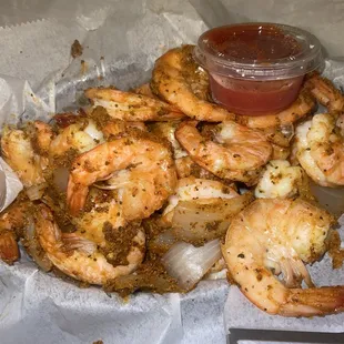 Steamed Shrimp &amp; onions