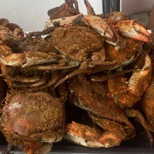 Crabs, crabs, and more crabs. Yum