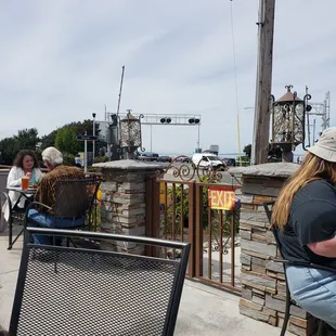 Outdoor dining on a sunny Sunday