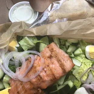 Salmon salad boxed lunch