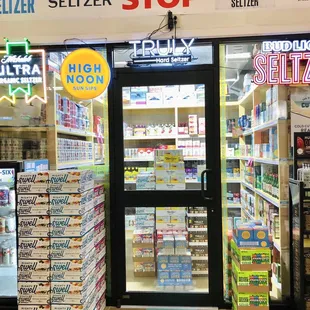 Hard seltzer selection