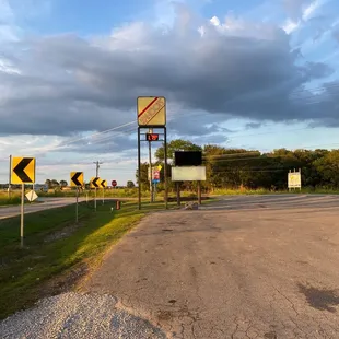 an empty road with no traffic