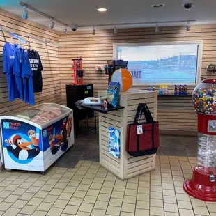 the inside of a store